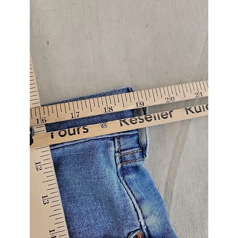 Levi's 501 Original Fit Jeans Mens 38x32 Light Wash Blue Button Fly Straight Leg